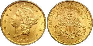 20 Долар США (1776 - ) Золото 