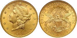 20 Долар США (1776 - ) Золото 