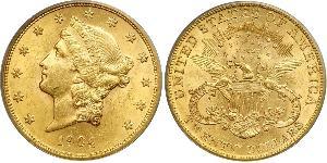 20 Долар США (1776 - ) Золото 