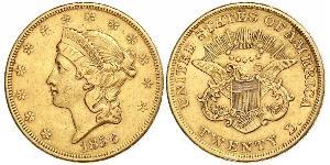 20 Долар США (1776 - ) Золото 