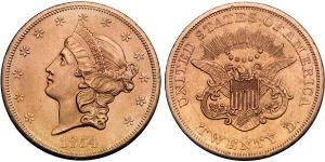 20 Долар США (1776 - ) Золото 