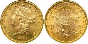 20 Долар США (1776 - ) Золото 