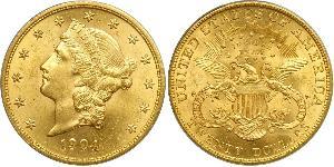 20 Долар США (1776 - ) Золото 