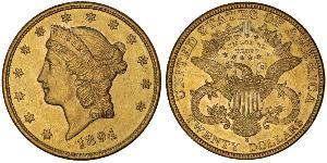 20 Долар США (1776 - ) Золото 