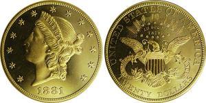 20 Долар США (1776 - ) Золото 