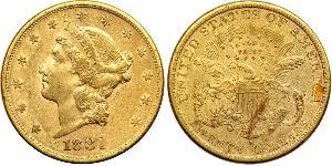20 Долар США (1776 - ) Золото 
