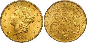 20 Долар США (1776 - ) Золото 