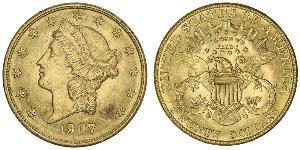 20 Долар США (1776 - ) Золото 