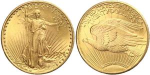 20 Долар США (1776 - ) Золото 