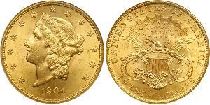 20 Долар США (1776 - ) Золото 