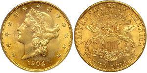 20 Долар США (1776 - ) Золото 
