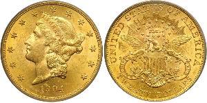 20 Долар США (1776 - ) Золото 