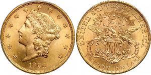 20 Долар США (1776 - ) Золото 