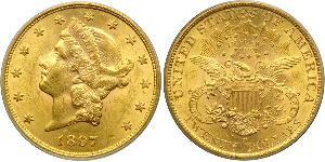 20 Долар США (1776 - ) Золото 