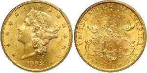 20 Долар США (1776 - ) Золото 