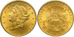 20 Долар США (1776 - ) Золото 