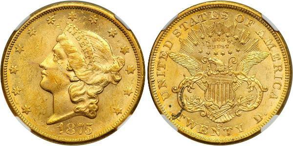 20 Долар США (1776 - ) Золото 