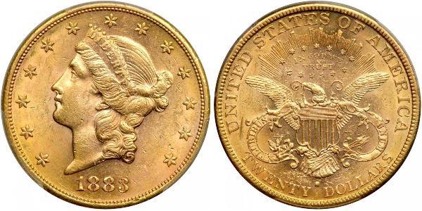 20 Долар США (1776 - ) Золото 