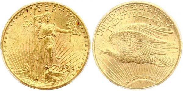 20 Долар США (1776 - ) Золото 