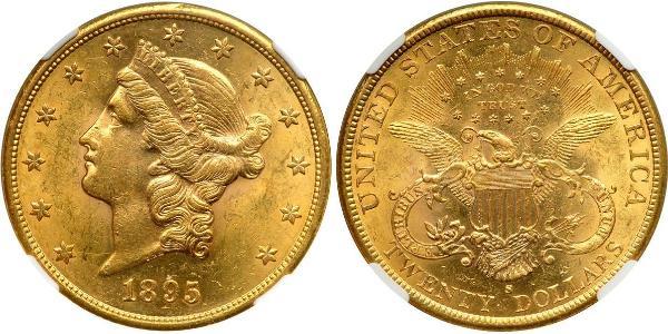 20 Долар США (1776 - ) Золото 