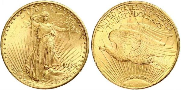 20 Долар США (1776 - ) Золото 