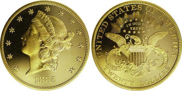 20 Долар США (1776 - ) Золото 