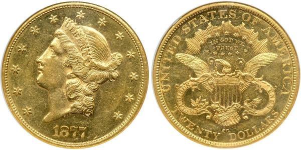 20 Долар США (1776 - ) Золото 
