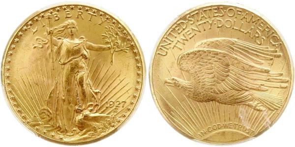 20 Долар США (1776 - ) Золото 