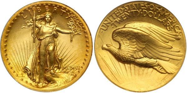 20 Долар США (1776 - ) Золото 