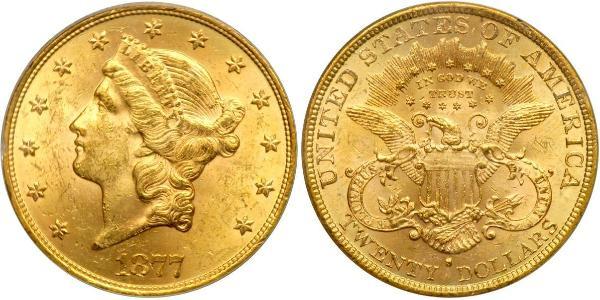 20 Долар США (1776 - ) Золото 
