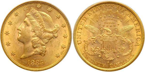 20 Долар США (1776 - ) Золото 