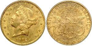 20 Доллар США (1776 - ) Золото 