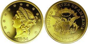 20 Доллар США (1776 - ) Золото 