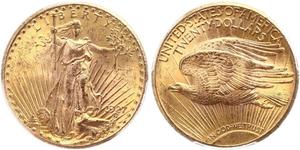 20 Доллар США (1776 - ) Золото 
