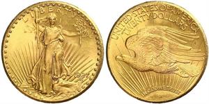 20 Доллар США (1776 - ) Золото 