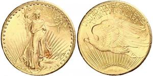 20 Доллар США (1776 - ) Золото 