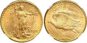 20 Доллар США (1776 - ) Золото 