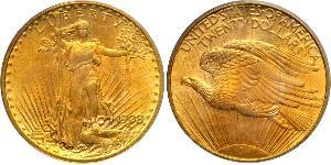 20 Доллар США (1776 - ) Золото 