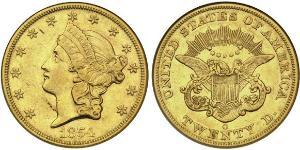 20 Доллар США (1776 - ) Золото 