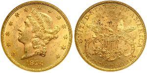20 Доллар США (1776 - ) Золото 