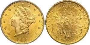 20 Доллар США (1776 - ) Золото 