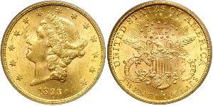 20 Доллар США (1776 - ) Золото 