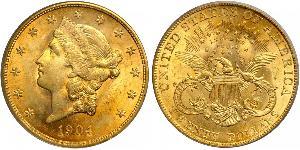 20 Доллар США (1776 - ) Золото 