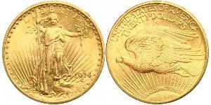 20 Доллар США (1776 - ) Золото 