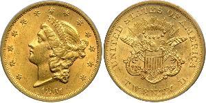20 Доллар США (1776 - ) Золото 
