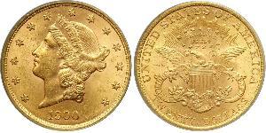 20 Доллар США (1776 - ) Золото 
