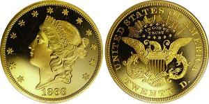 20 Доллар США (1776 - ) Золото 