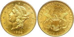 20 Доллар США (1776 - ) Золото 