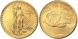 20 Доллар США (1776 - ) Золото 