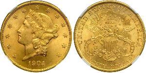 20 Доллар США (1776 - ) Золото 